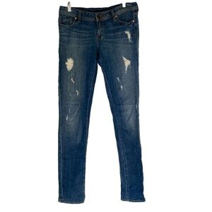 GENETIC Denim The Shane Style Distressed Denim Blue Jeans Waist Size 29